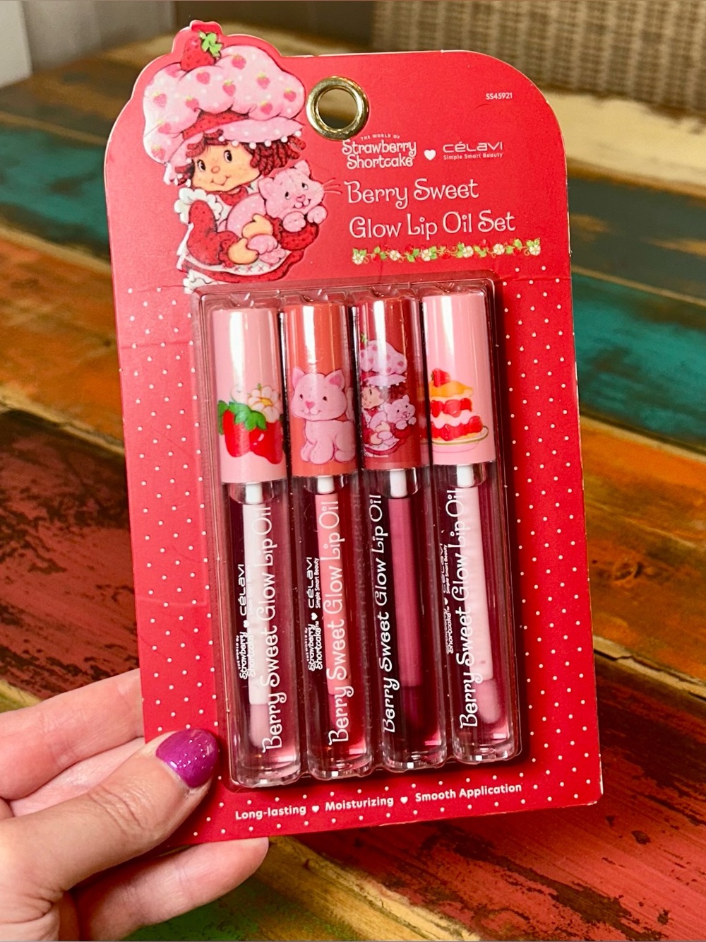 Celavi Strawberry Shortcake Berry Sweet Glow Lip Oil Set NEW